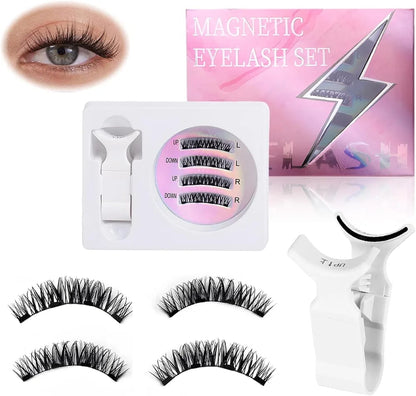 ✨Faux-cils magnétiques - Effet naturel & Pose en 3 secondes sans colle !