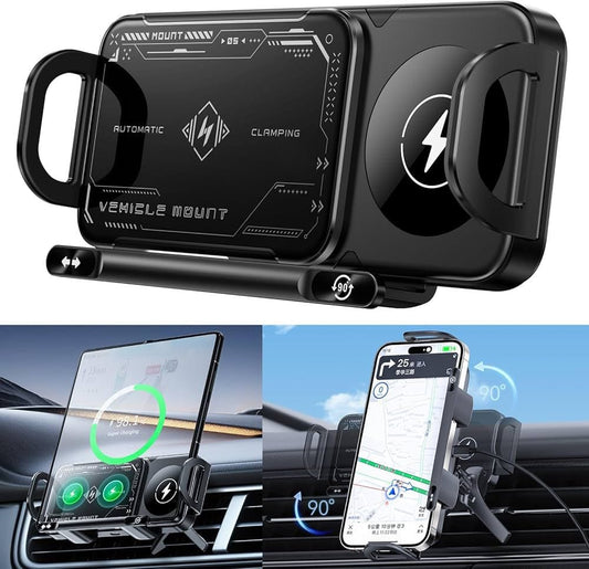 ✨Support téléphone Intelligent - Recharge rapide & Rotation 360°