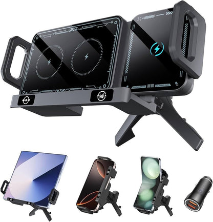 ✨Support téléphone Intelligent - Recharge rapide & Rotation 360°