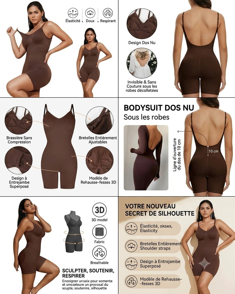 👗Un body gainant qui sublime votre silhouette
