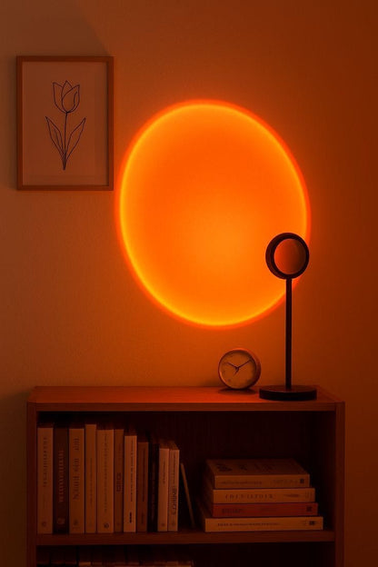 🌅 Lampe Sunset LED – Transformez votre intérieur en instant magique