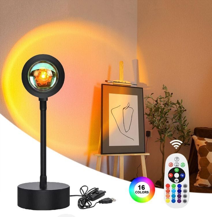 🌅 Lampe Sunset LED – Transformez votre intérieur en instant magique